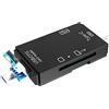 ulafbwur Adattatore USB di tipo C Lettore di schede USB 3.0 multifunzione 6 in 1 Mini lettore di schede TF-SD di tipo C Adattatore OTG per telefono cellulare Adattatore USB 3.0 Lettore di schede USB