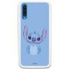LA CASA DE LAS CARCASAS Custodia per Samsung Galaxy A70 ufficiale Lilo & Stitch Stitch Blu per proteggere il tuo cellulare Cover in silicone flessibile con licenza ufficiale Disney.