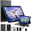MAXLEGEN Tablet 10 pollici Android 15 con tastiera mouse stilo custodia per cuffie, 36 GB di RAM + 128 GB ROM + 2 TB espandibile, Octa-Core, 5 G/2.4 GHz WiFi + BT, Gemini AI, 8000 mAh, 13 MP, OTG