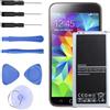 JIMACRO 2800 mAh Batteria Compatibile con Galaxy S5, Batteria per EB-BG900BBC EB-BG900BBE EB-BG900BBU EB-BG900BBZ G900V G900A G900F G900H I9600 G900P G900T G900R4 Batteria