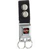 Buckle-Down Keychain-Bazinga Logo Full Color Black 4.5" x 1" Multicolor