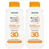 Garnier Ambre Solaire Hydra 24H Protect Latte SPF30 175ml - Non grasso - Resistente all'acqua - Vitamina E - Approvato da Cruelty-Free International (Confezione da 2)
