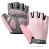 Lamicall Guanti Ciclismo Uomo Donna, Guanti Palestra - [Ammortizzante & Traspirante] Guanti Ciclismo Estivi a Mezze Dita, Palmo Bicicletta Antiscivolo, Asciugatura Rapida per MTB, Bici, Moto, Palestra