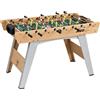 SPORTNOW Calcio Balilla, Calcetto Balilla con 22 Giocatori, 2 Palline, 2 Segnapunti, Maniglie Antiscivolo, Bigliardino da Casa per Adulti Bambini Casa Scuola Feste Bar, 121x87x77 cm, Legno Naturale