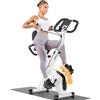 Dskeuzeew Cyclette Pieghevole da Casa 4 in 1, Bicicletta magnetica pieghevole, Cyclette 8 livelli di resistenza, monitor LCD e sensore di frequenza cardiaca