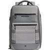 PIQUADRO - Zaino da Viaggio - Modulare 2 in 1 - Porta PC 15,6" - In Pelle e Tessuto - Unisex - Colore Grigio