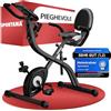 SPORTANA® Cyclette Da Casa EAGLE 3 3in Bici Pieghevole Palestra In Casa, Bicicletta da casa Home Trainer, Bici Casa Con Display LCD, 16 Livelli Resistenza, Cinghie Incluse con Ergometro