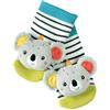 Fehn Rasselsocken Baby Koala - Babysocken mit Rassel Funktion - Socken zur Förderung der Motorik - Babykleidung ideal als Erstlingssöckchen - Lernspielzeug für Kinder von 0-12 Monaten
