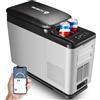 AAOBOSI 15L Frigo Portatile, Frigorifero Portatile Elettrico di -20°C，Frigo da Campeggio 12/24V DC，Frigorifero per Auto，Viaggio，Picnic e Campeggio，Contenitore refrigerante per compressore