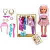 Nancy - E il Suo Armadio, Include Vestiti, Accessori e Adesivi per Personalizzare Gli Outifit,per bambine/i dai 3 anni, Famosa (NAC48000)