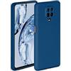 Oneflow - Cover morbida, compatibile con Redmi Note 9 Pro, in silicone, bordo rialzato per la protezione dello schermo, a doppio strato, colore: blu opaco