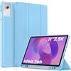 EasyAcc - Custodia per Lenovo Idea Tab, tablet da 11 pollici 2025 con supporto per penna TB-336ZU TB-336FU, ultra sottile con funzione di supporto, custodia in PU in pelle (Blu cielo)