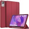 EasyAcc - Custodia per Lenovo Idea Tab, tablet da 11 pollici 2025 con supporto per penna TB-336ZU TB-336FU, ultra sottile con funzione di supporto, custodia in PU in pelle (Rosso vino)