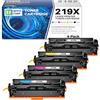 colorfly 219X Toner Compatibile con HP 219A 219X per Color Laserjet Pro MFP 3302FDW 3302SDW 3302FDN 3302FDNG 3302FDWG 3302SDWG 3202DN 3202DW, Nero Ciano Magenta Giallo