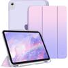 FINTIE Cover per iPad (A16) 11ª Generazione 11" (2025)/iPad 10ª Generazione 10.9" (2022) con Portapenne - Sottile Leggero Opaca Trasparente Posteriore Custodia con Auto Sveglia/Sonno, Fantasy Ombre
