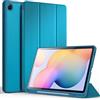 CACOE Custodia Cover Compatibile con Samsung Galaxy Tab S6 Lite 10.4 Pollici 2024/2022/2020 SM-P610N/P615N con Portapenne-Ultra Sottile con Cover Leggero Supporto in Pelle PU Case, blu pavone