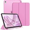 FINTIE Cover per iPad (A16) 11ª Generazione 11" (2025)/iPad 10ª Generazione 10.9" (2022) con Portapenne - Sottile Leggero Opaca Trasparente Posteriore Custodia con Auto Sveglia/Sonno, Lilla Rosa