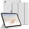 FINTIE Cover per iPad (A16) 11ª Generazione 11" (2025)/iPad 10ª Generazione 10.9" (2022) con Portapenne - Sottile Leggero Opaca Trasparente Posteriore Custodia con Auto Sveglia/Sonno, Argento