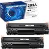 colorfly 83A CF283A Toner compatibile con HP 83A CF283A per LaserJet Pro M201dw M201n per MFP M225dn M225dw M125a M125rnw M125nw M127fn M127fp M127fs M127fw (Nero, 2-Pack)