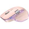 TECKNET Mouse Wireless Bluetooth ad Alte Prestazioni (BT5.3/5.0+2.4G), Rotella di Scorrimento Orizzontale, Design Silenzioso, 4800 DPI Mouse Ergonomico Ricaricabile per PC/Tablet/MacOS/Windows, Rosa
