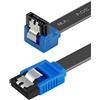 Benfei Cavo SATA III, cavo SATA III 6Gbps 90 gradi ad angolo retto con chiusura di bloccaggio 45,7 cm per SATA HDD, SSD, driver CD, masterizzatore CD
