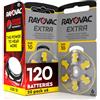 Udivita 120 Batterie per Apparecchi Acustici Rayovac Misura Extra 10 Sound Fusion Technology - 20 Blister da 6 Pile