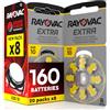 Udivita 160 Batterie Per Apparecchi Acustici Rayovac Extra Misura 10 Tecnologia Sound Fusion Udivita - 20 Blister da 8 Pile