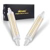 DiCUNO Lampadina LED R7s 118mm, Non dimmerabile, Bianco caldo 2700K, 8.5W equivalente 75W lampade alogene, 950lm, R7s LED luce lineare per faretto e luce a parete, 2 Pezzi