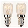 greate 2x Lampadina Forno E14 40W resistenti fino a 300 gradi - Lampadina per forno, lampada di sale, microonde, lampada lavica ecc. - 300 lumen & 2700K bianco caldo