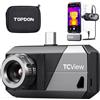 TOPDON TS001 Termocamera Professionale per Android, Messa a Fuoco Manuale, Campo di Osservazione 0,1 a 500m, 512x384 TISR Risoluzione, -20°C a 550°C,Telecamera Termica con Obiettivo Regolabile da 9mm