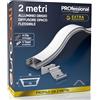 Eurocali 1x Profilo Flessibile da 2 metri in Alluminio per Strisce LED Copertura Opaca 18 x 6 mm - Barra per Strip LED, Dissipatore