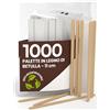 Baciato Caffè 1000 Palette Lunghe da Caffè e Cappuccino Monouso in Legno di Betulla da 11cm - Imbustate Singolarmente, Biodegradabili e Compostabili, Resistenti al Calore per Mescolare Caffè e Bevande