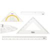 Idena 22923 - Set di geometrie archiviabili, 4 pezzi, 30 cm