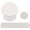 MOSISO Set Supporto Poggiapolsi&Tappetino Mouse Ergonomico Curvo Circolare