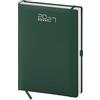 Pubblimania Agenda Giornaliera 2027 Con Elastico e Portapenna, Planner Professionale15x21 cm Per Appuntamenti Ufficio Casa e Lavoro Professionale - Copertina Rigida (Verde con Elastico)