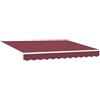 vidaXL Telo di ricambio per tenda da sole Rosso Borgogna 3,5 x 2 m, Tessuto moderno per tende rettangolari, resistente al sole, all'acqua, facile da pulire, perfetto per l'esterno