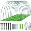 WEYREK Cerchi da Giardino per Serra - 54 Pezzi Tunnel per Piante per Aiuole Rialzate, Archi per Serra da Giardino, Strutture per Serre a Tunnel, Archi per Serra - Kit Tunnel di Coltivazione 43 CM