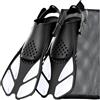 Generico Pinne da snorkeling corte in silicone con tacco aperto e fibbie regolabili, scarpe sub viaggio for uomini donne adulti(White,S/M)