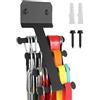 Generico Rack Di Archiviazione Per Fasce Elastiche,Organizzatore Multifunzionale In Metallo Ad Uso Intenso | Rack Da Parete Per Barre Da Palestra E Garage | Per Organizzazione Allenamento Fitness Casa Con