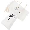 HEATSHAKING Set 4 Sacche per Scarpette da Ballo in Tela Beige Chiusura a Coulisse Comoda e Leggera per Conservare Scarpe da Danza Classica e Accessori in Competizioni