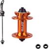 KiBcsLic Mozzo Anteriore Leggero Mozzo con Cuscinetti Robusto Componente per, Ciclismo su Strada, Arancione, 32 Fori