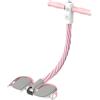 Generisch Fascia per pedali con maniglia, per allenare braccia, addome, bicipiti, gambe, spalle, colore rosa