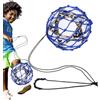 Generic Allenatore portatile per calci da calcio, rete da lancio per giocoleria - Attrezzatura elastica per allenamento, aiuto per allenamento per ragazzi e ragazze
