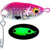 Tidgel 2 esche da pesca a cucchiaio, 3 g, 5,5 g, esche notturne per trote e pesce persico, con occhi 3D, per pesca al fiume in condizioni di scarsa illuminazione, facili e veloci da usare (3)
