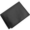 Generisch Marsupio invisibile in nylon, per viaggi e sport, marsupio di sicurezza per passaporto e cellulare, sottile cintura da corsa per escursionismo e pesca, nero, 25 x 11,5 x 0,5 cm
