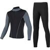 UALXPAO Tuta da Immersione in Neoprene Muta in Neoprene da 1,5 mm Donna Uomo Diviso Tuta Surf Calda a Maniche Lunghe Nuoto Bagnato Prova di Freddo Set Completo Immersioni