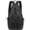 Générique Chest Bag, Small Travel Sling Backpack, Stylish Shoulder Organizer Pack, Lightweight Storage, Unisex Compact Material, Ideal for Hiking Running Workout Camping and Events, grigio, Se référer