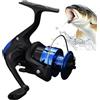 Generic Mulinello da pesca - Dispositivo per lenza da pesca, ingranaggio da pesca, sistema di recupero liscio, sistema di attrezzatura da pesca per spigola, trota, surf, pesce gatto, cattura, crampie