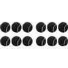 Tuminita Confezione da 12 Palline da Tennis Palline da Allenamento Elastiche Resistenti all'Usura 66mm Pallina da Tennis Pratica per Principianti da Donna,Nero