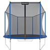 Ultrasport Trampolino giardino Uni-Jump, trampolino per bambini, Ø 305 cm, set completo di trampolino elastico comprendente tappetino salto, rete sicurezza, palo rete imbottito e copertura bordi, Blu